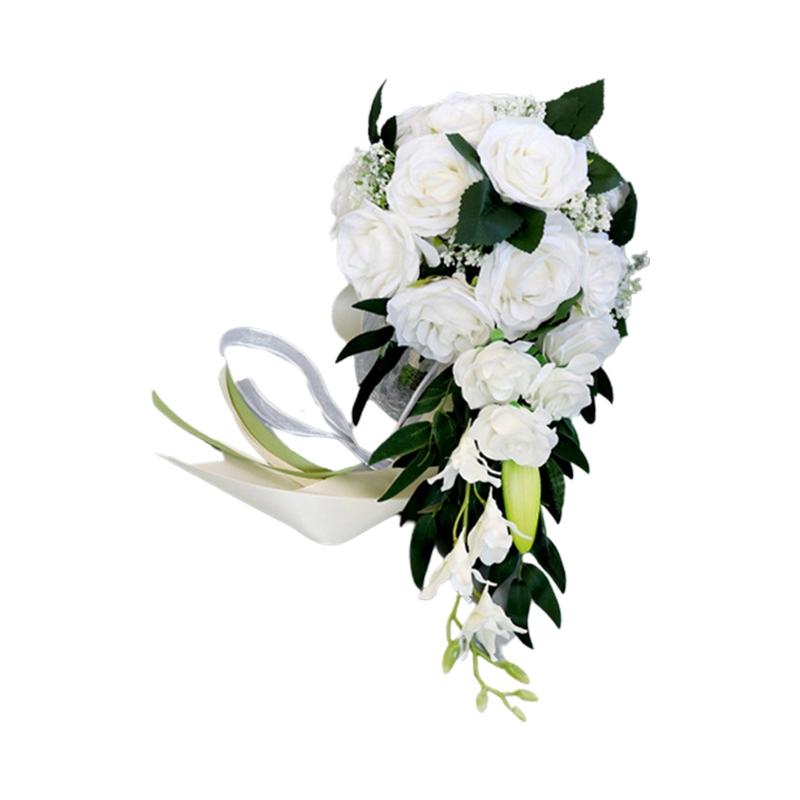 Новый искусственный цветок капли воды розы пионы свадебный букет невесты романтический держащий цветок невесты свадебные букеты букет подружки невесты