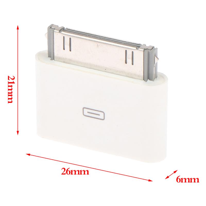 Переходник-адаптер Micro USB на 30-контактный зарядное устройство для iPhone 4 4s 3gs iPod Адаптер для синхронизации данных