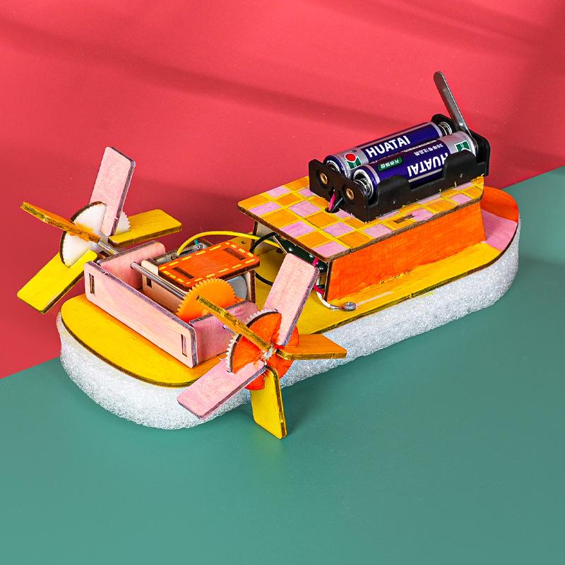 Деревянный DIY пазл «Ручной пароход» – Образовательный набор для научного эксперимента для студентов