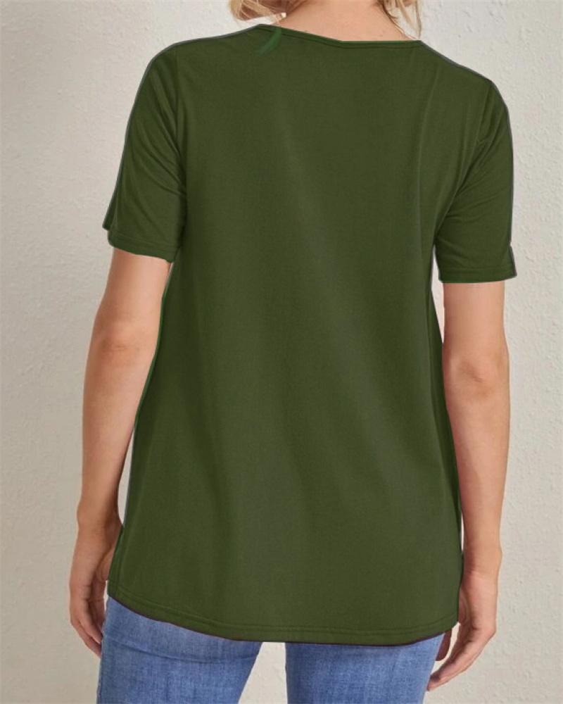 Новые повседневные однотонные топы для беременных, одежда для беременных с разрезом и сотней топов с круглым вырезом, топы с короткими рукавами