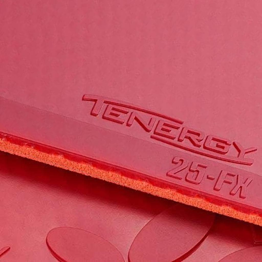 Накладка для настольного тенниса Butterfly Tenergy 25 FX Back Soft Tension 05910 Красная толстая (Вращение)