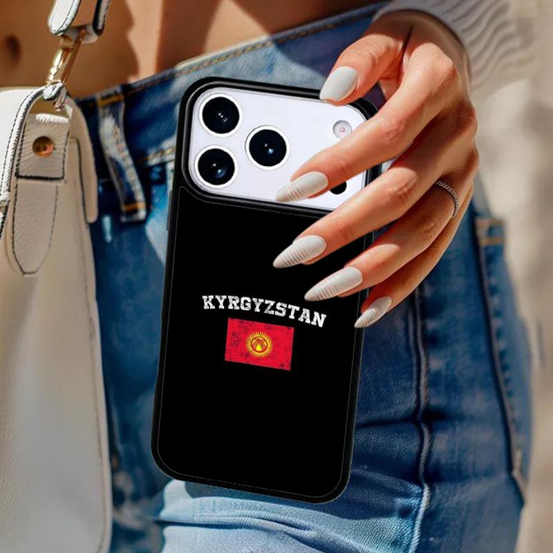Чехол для телефона с флагом Кыргызстана Для iPhone 17 Air 14 15 13 12 Max Чехол Для Apple 14 15 16 16e 11 Pro Max Plus