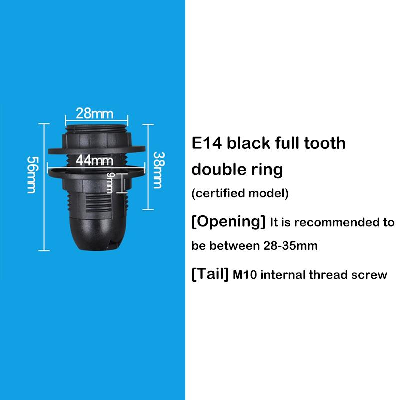Led Light Bulb Lamp Base Head Power Holder AC Lampholder E14 E27 M10 Socket Electric Pendant Socket Screw Lamp Shade Converter