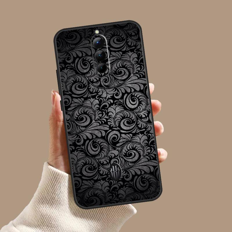 Черный Узорный Чехол Для ZTE Nubia Red Magic 11 9S 8S 8 9 10 10S Pro Plus 6 7 6S 7S Pro 5G 6R 10 Air Чехол