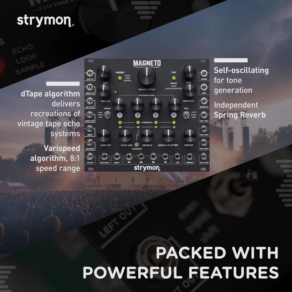 Strymon MAGNETO for Eurorack 4 heads dTape Echo Looper & []