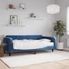 VidaXL Daybed with Mattress Blue 100x200 Cm Velvet 3197045
