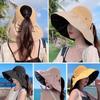 UV Protection Bucket Hat Foldable Sunshade Hat Women Sun Cap