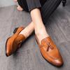 Wedding Shoes For Men Slip On Loafers Trend Tassels Leather Shoes Male Men’s Dress Shoes Business Shoes Men British Style Formal Leather