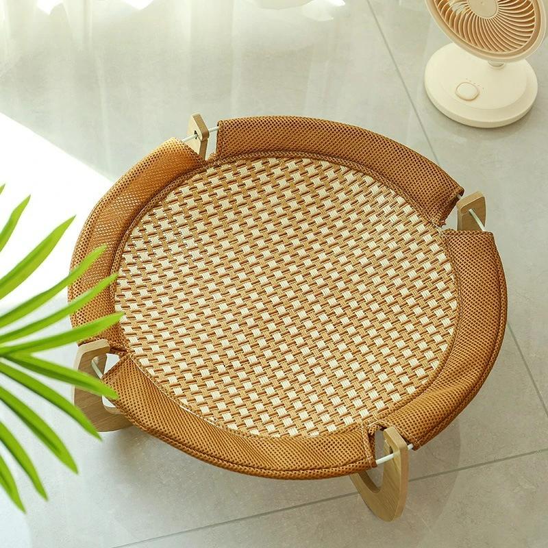 Gel-Infused Removable Mat for Cats & Dogs, Breathable Elevated Hammock Design Stays 15°C Cooler