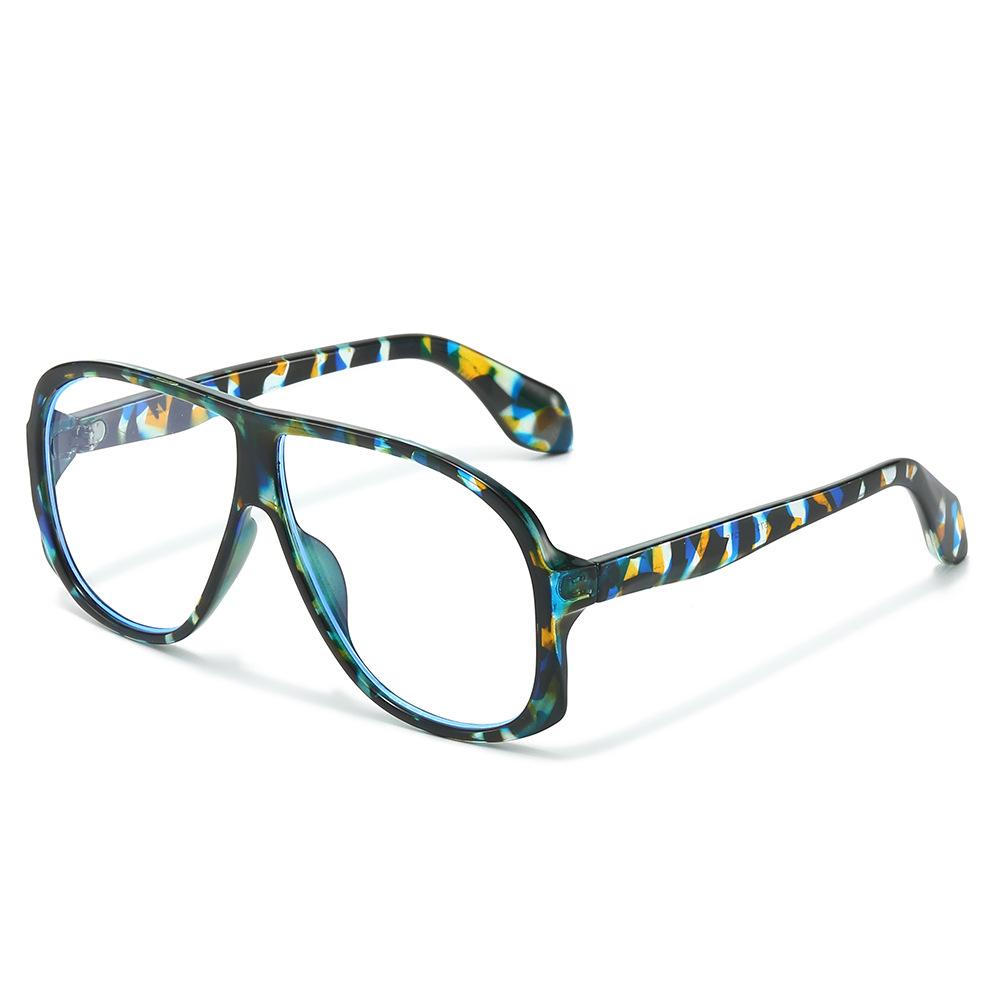 Large frame sunshade fashion sunglasses men and women gradually change colors versatile sunglasses trend street glasses flat glasses