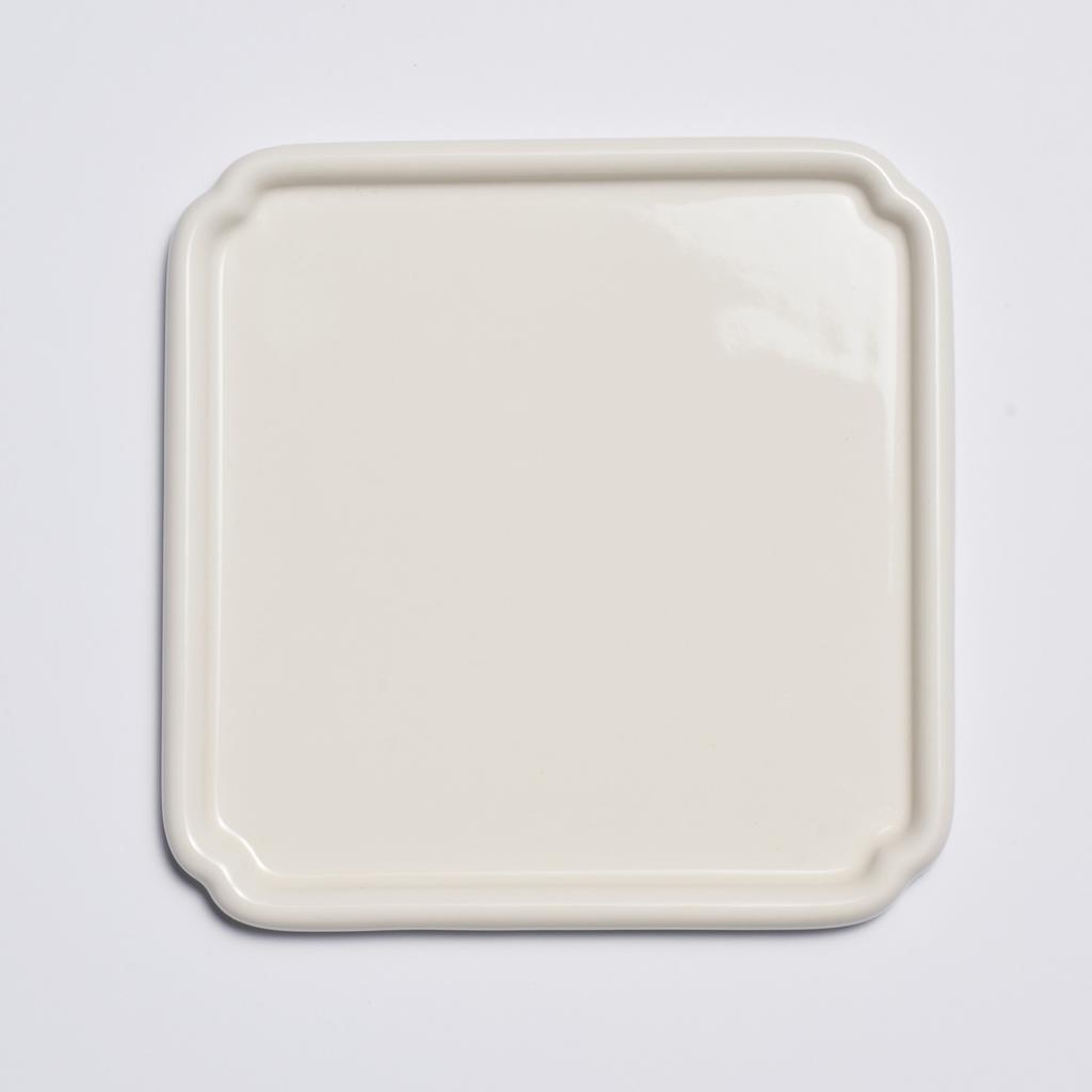 LASSIETTE NUBE Керамическая маленькая тарелка можно мыть в посудомоечной машине Желтый, Белый