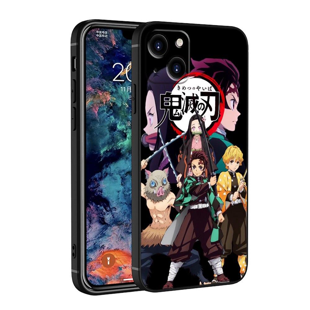 Официальный чехол для iPhone 14 X 12 7 XS 13 Pro Max 8 Plus XR 11 5 6S SE2022 SE2 6 Mini SE Demon Slayer Kimetsu No Yaiba