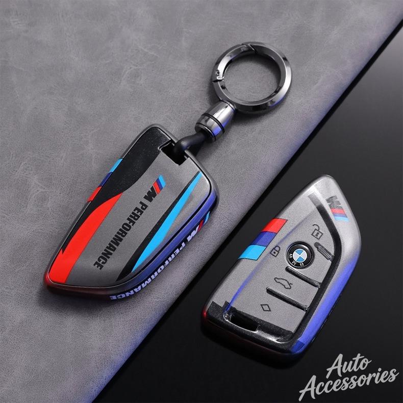 ORWI7 Car Key Case Cover Protect Shell For BMW 1 2 3 5 7 Series X1 F48 X3 G20 X4 X5 G05 X6 F16 M40i M440i G02 G31 G23 F34 F15 Keychain