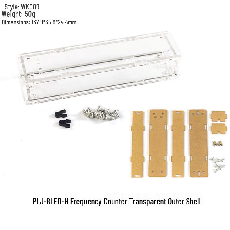 Корпус для частотомера PLJ-8LED-H: Прозрачный защитный чехол для модуля частоты 0,1 МГц ~ 1000 МГц.