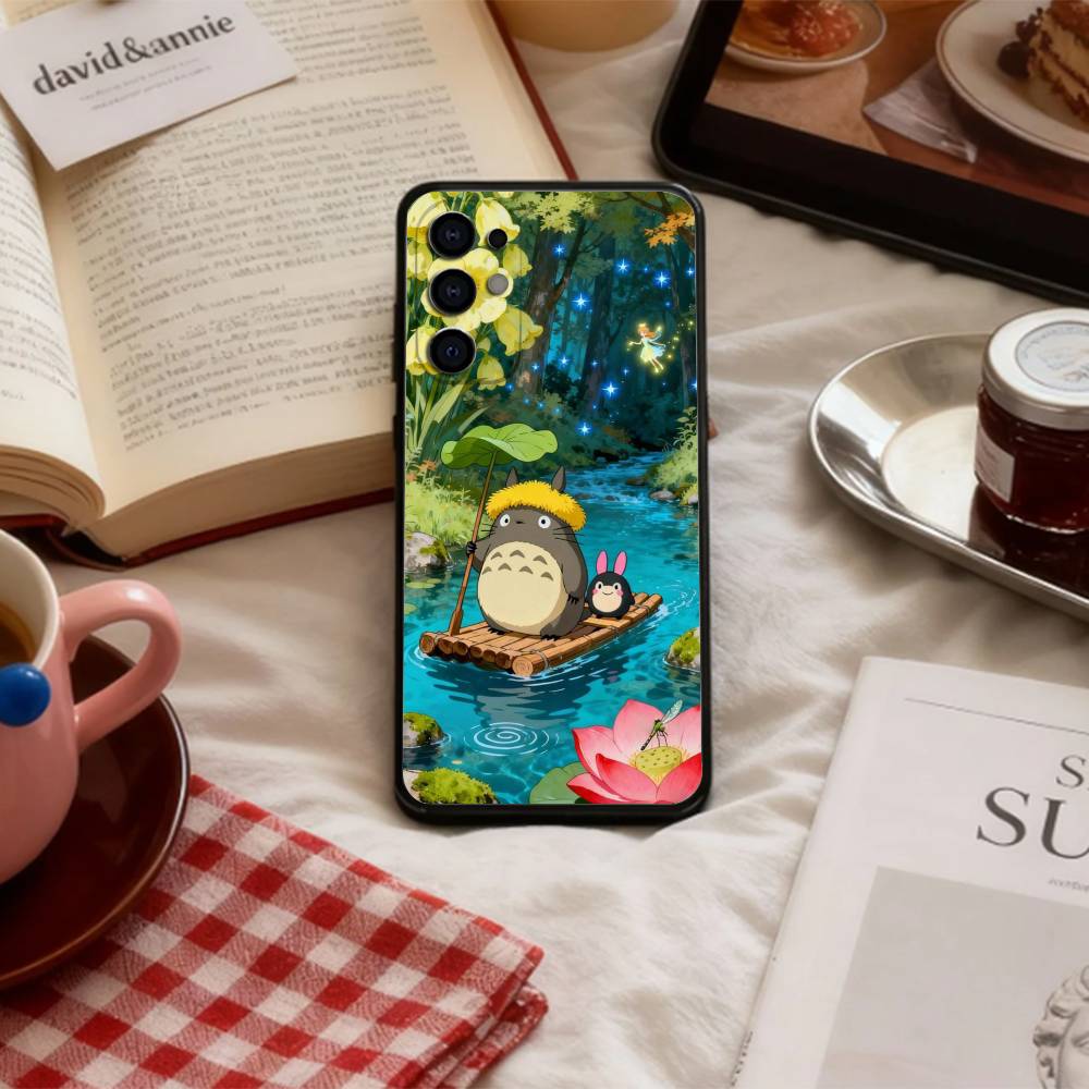 Милый Чехол Для Телефона Мой Сосед Тоторо-MNT Для Samsung S 25,24,23,22,30,21,10,9,Ultra,Plus,Lite,FE,4,5 G Мягкий Черный Чехол