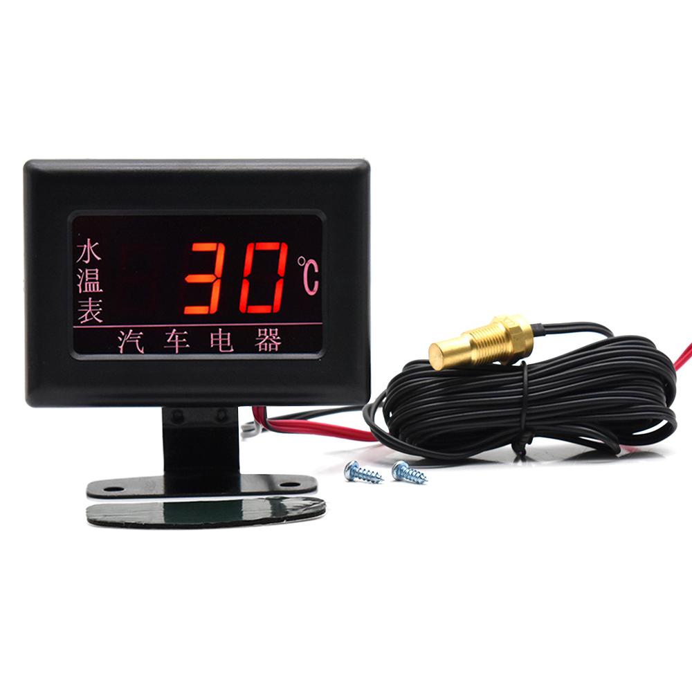 New Digital Water Temperature Gauge Kits & Sensor Plug Water Tempe Sensor 10MM 1/8 NPT for Car Engin Fit for 12V~24V Car