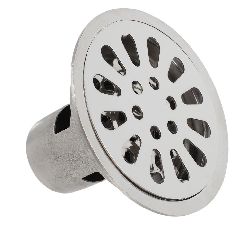 304 Stainless Steel Floor Drain 3.54 Inch Diameter Odor Resistant Drain Kit Shower Drain  Washroom