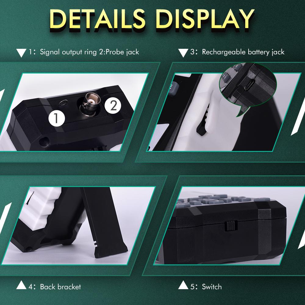 TOOLTOP DS0120M 320x240 2,4-дюймовый TFT-цифровой осциллограф с цветным экраном, 120 МГц