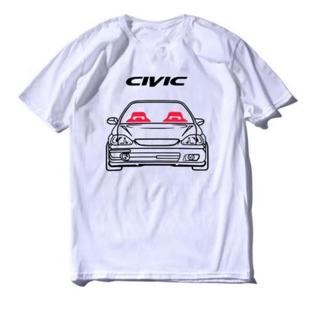 Летняя новая футболка Honda для мужчин и женщин, футболка Honda EK Civic Hatchback, с коротким рукавом, для весны и осени, топ для мотоцикла и велоспорта