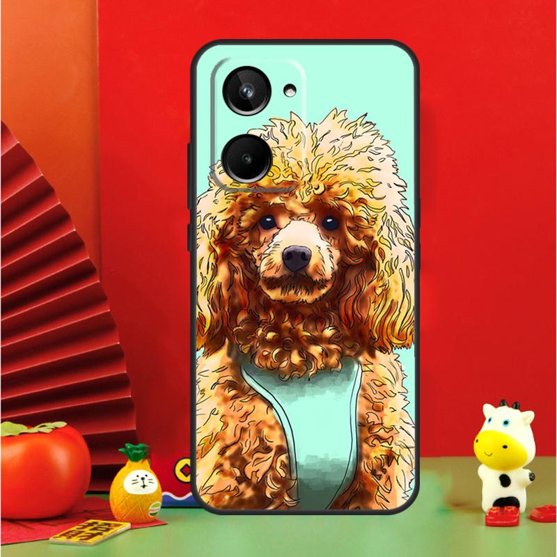 Cure Cartoon Poodle For Realme 15 Pro GT7 GT6 10 11 12 13 14 Pro Plus C67 C63 C61 C55 C51 C53 C35 C75 C65 Case