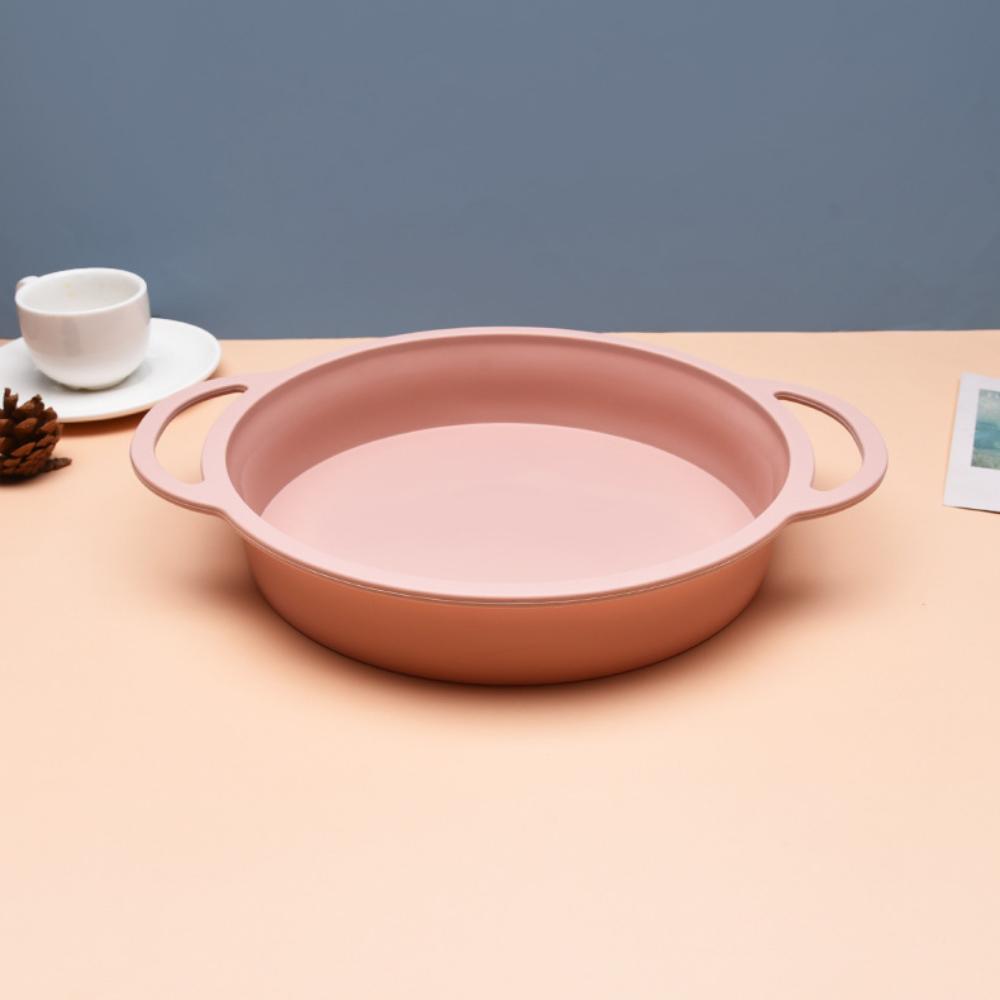 Круглая форма для торта, обернутая на косточках, легкая силиконовая форма для выпекания хлеба, силиконовая форма для торта