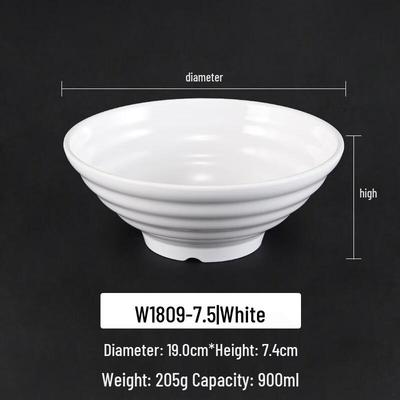 Набор глубоких тарелок для лапши Molona White Melamine