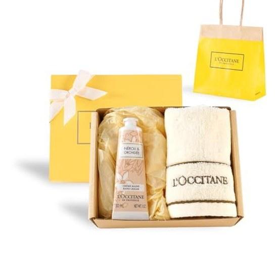 LOCCITANE Крем для рук «Нероли и Орхидея» 30 мл Подарочный набор с полотенцем