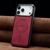 Магнитный чехол из ПУ-кожи для iPhone 17 16 15 14 13 11 17Pro Pro Max Plus Air 16E Mini MagSafe Чехол для беспроводной зарядки
