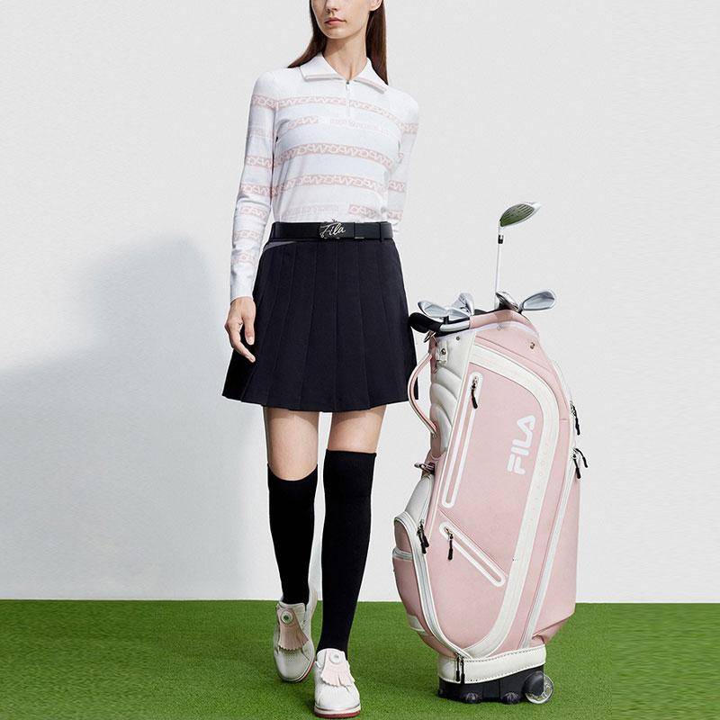 Новая серия вязаных изделий FILA Golf для женщин Цвет: Нефритовый Белый A11W345401BWT
