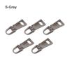 5pcs Bag Suitcase Detachable Zipper Repair Kit Metal Zipper Head Metal Zip Zipper Slider Zipper Pull