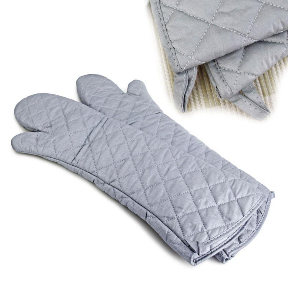 Anti-scald Long Cotton Oven Mitts Thickened Barbecue Handschoen Restaurants