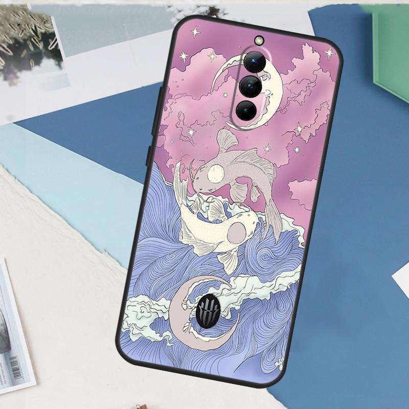 Чехол для телефона Yin Yang Koi для Nubia Red Magic 10 Pro Plus 6 7 Pro 6S 7S 5G 6R RedMagic 9 8 8S 9S Pro Plus