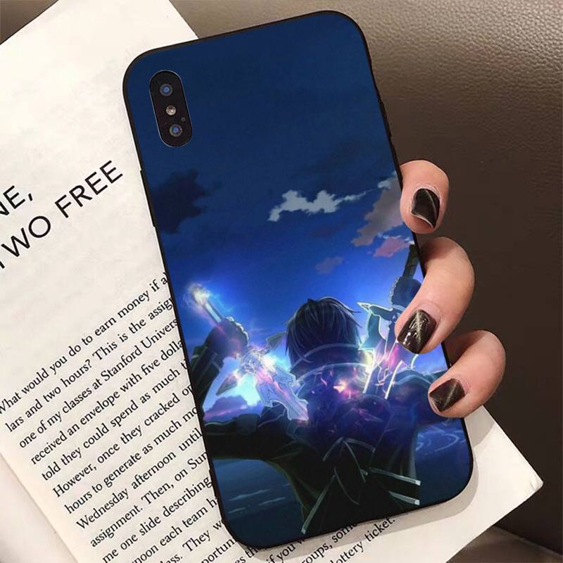 Чехол для телефона аниме Sword Art Online SAO для iPhone 11 12 13 mini pro XS MAX 8 7 6 6S Plus X 5S SE 2020 XR