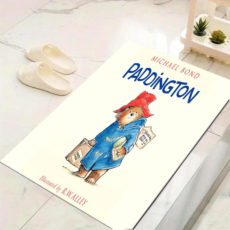 1Pc Paddington Bear'S Journey Rug, Office Carpet Indoor Outdoor Doormat, Non-Slip Soft, Living Room, Christmas Halloween Gift. M928230