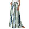 Women's Palazzo Pants Boho Floral Wide Leg Trousers Summer Beach High Waisted Flowy Pants With Pockets