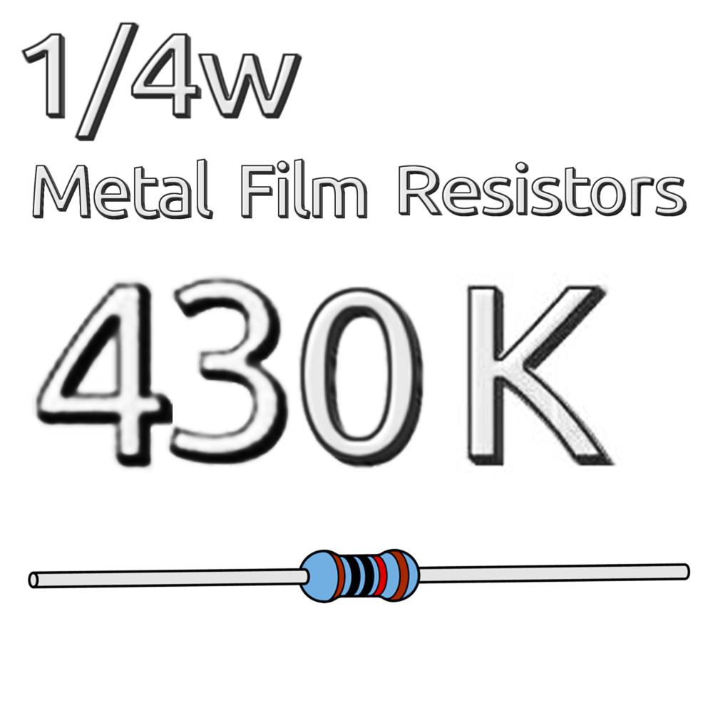 200 шт. 1/4 Вт, 0,25 Вт, 1% допуск, металлопленочный резистор 68K, 75K, 82K, 91K, 100K, 110K, 120K, 150K, 180K, 200K, 220K, 240K, 270K, 300K, 330K, 360K, 390K, 510K, Ом.