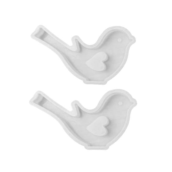 Силиконовая форма для птиц для литья, моющаяся силиконовая форма для свечей, тортов для эпоксидного воска, гипса, мыла