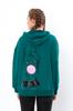 Women’s Oversized Hoodie – Kangaroo Pocket, Printed Back & Soft Double-Knit Comfort, Any Season, 3356-057-33-1 HC
