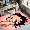 Betty Boop Pattern Rug, Indoor/Outdoor Mat, for Picnic, Gameroom, Bedroom, Office, Living Room, Home Decor Carpet, Birthday Gift