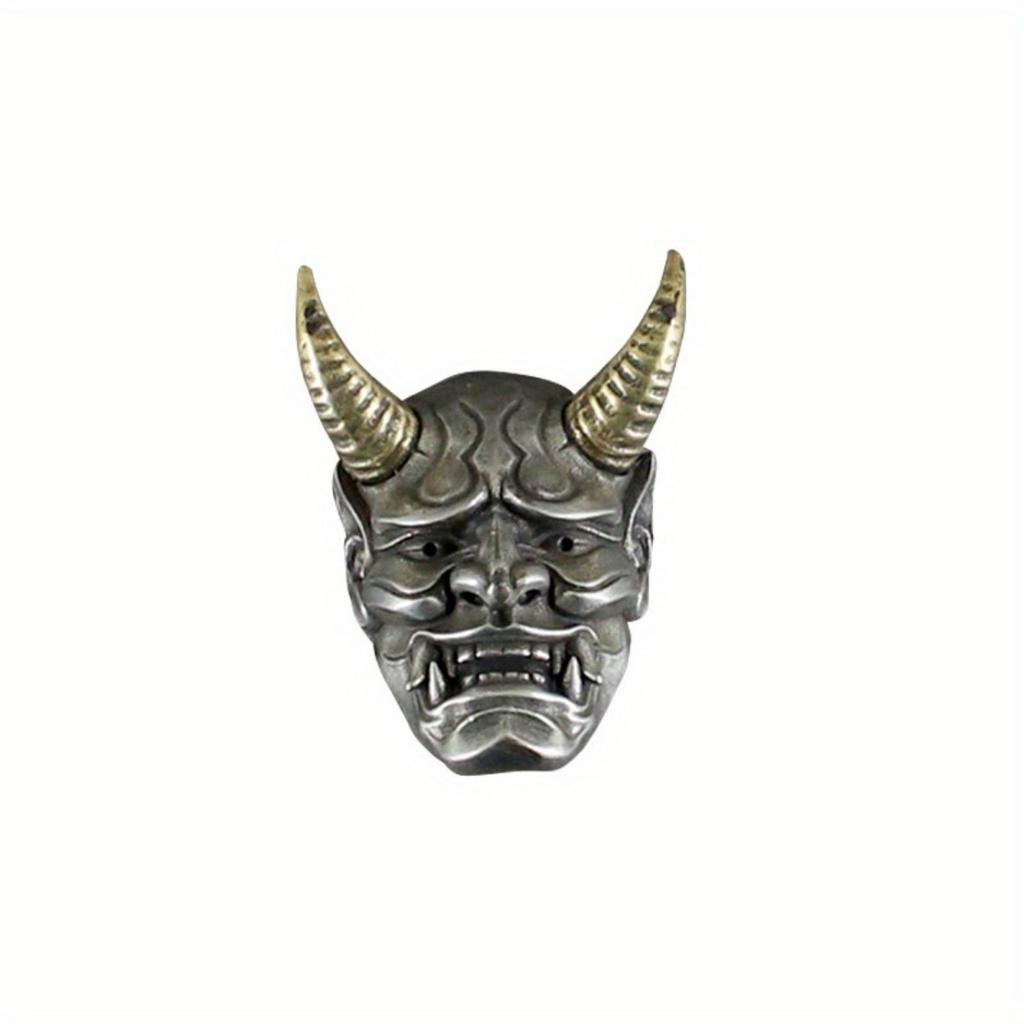 Белый 1 шт. Медный циферблат из латуни, рог, дьявольская фортуна, пряжка из ткани, латунный инструмент для денег ручной работы, декоративная пряжка, мужские ювелирные изделия, винтаж