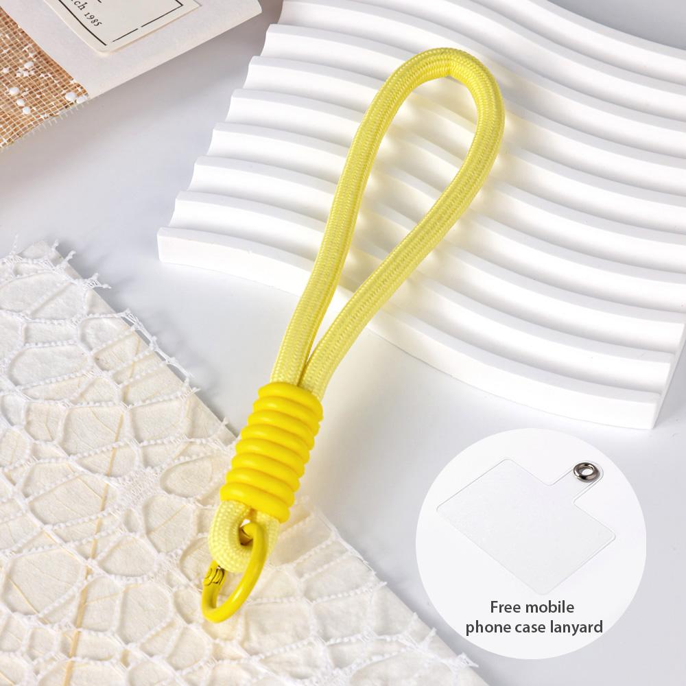 Многоцветный узел-ремешок для мобильного телефона Креативный короткий плетеный ремешок Чехол для мобильного телефона Брелок Может быть съемным для предотвращения