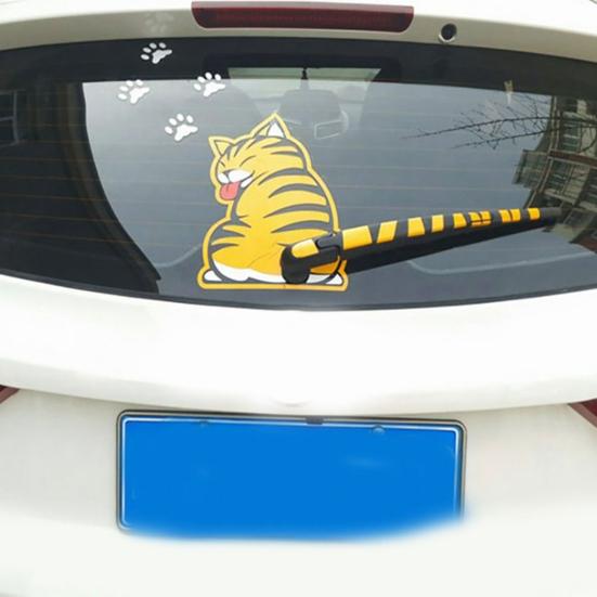 Практичный стеклоочиститель, легкая легкая наклейка с защитой от царапин, самоклеящиеся стекла, декоративные наклейки на заднее окно для стайлинга автомобиля