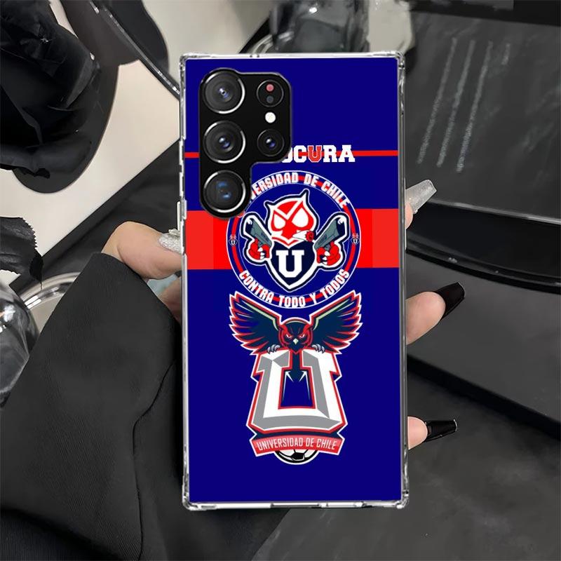 De Chile U-University Logo Phone Case for Samsung Galaxy S25 Edge S24 Ultra S23 Plus S22 S20 FE S10 + Soft Print Cover Coque