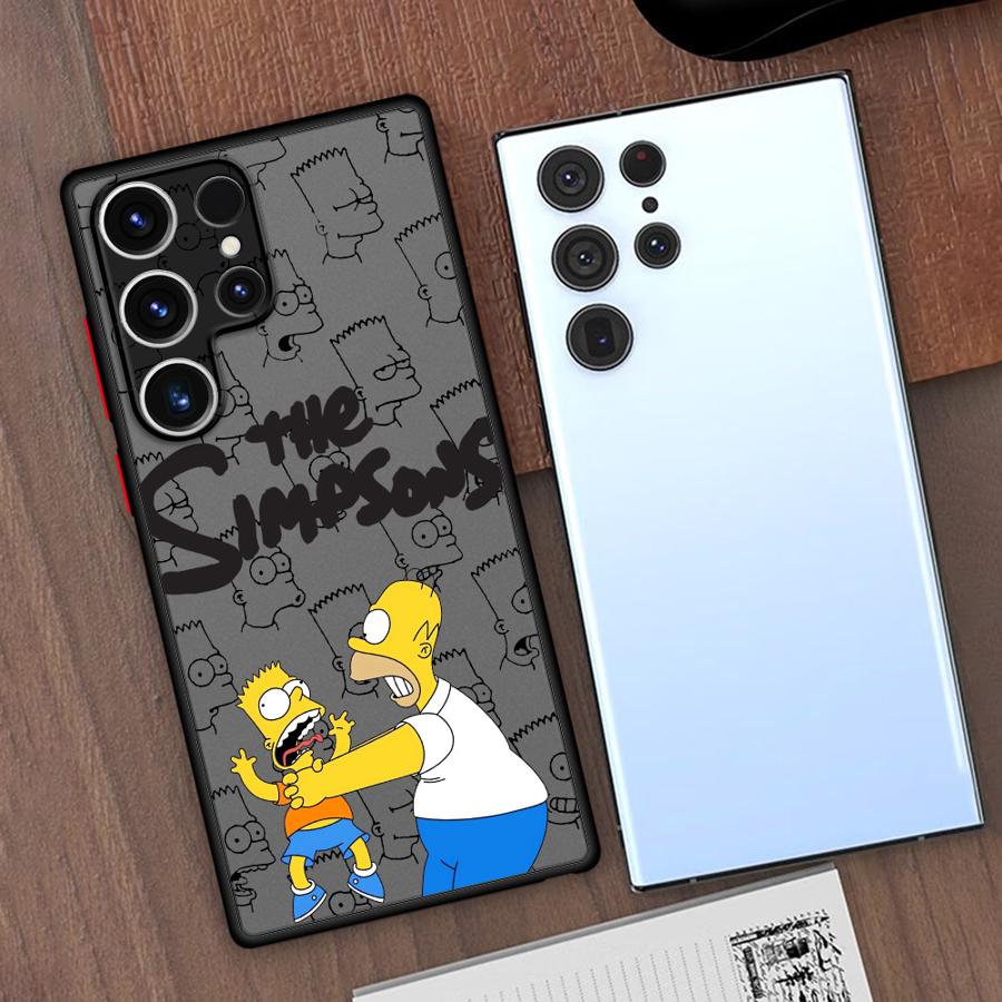 Чехол для телефона "Симпсоны" для Samsung Galaxy S9 S10 Plus S20 S21 S22 S23 S24 S25 Plus Ultra FE fundas case