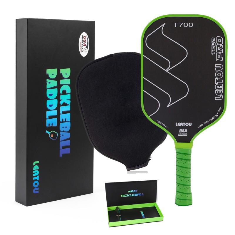Carbon Fiber Pickleball Paddle T700 Cold-Pressed Textured Matte Finish Beach Court Play