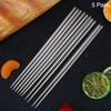 Многоразовые столовые палочки из нержавеющей стали для дома, круглые металлические палочки для суши, кухонная посуда, столовые приборы