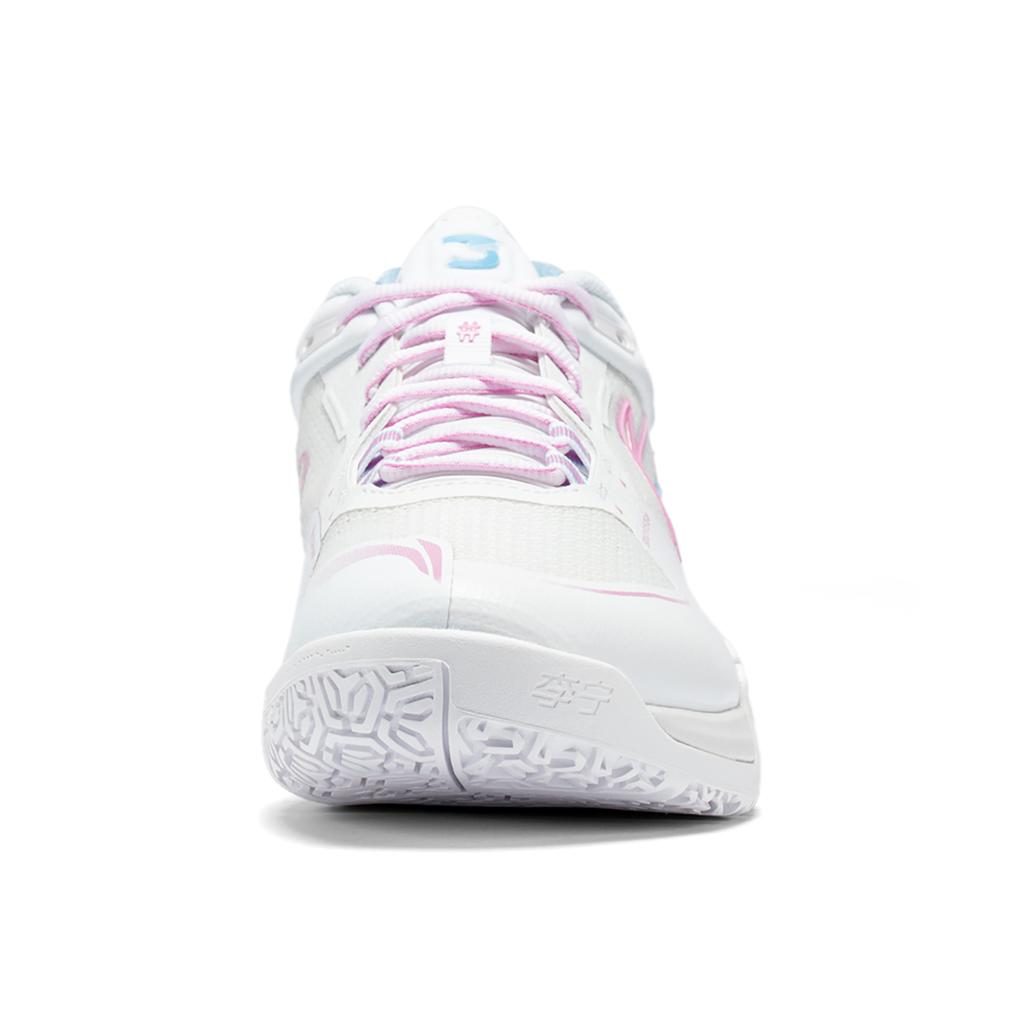 Li Ning Скользкие, Износостойкие, Дышащие, Поддержка, Баланс Низкие Бадминтонные Кроссовки Унисекс Белые AYAV001-1