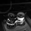 Universal Automobile Cup Holder Stand for Boat Vehicle Multifunctional Double Car Water Cup Holder with Adjustable Mounting Base