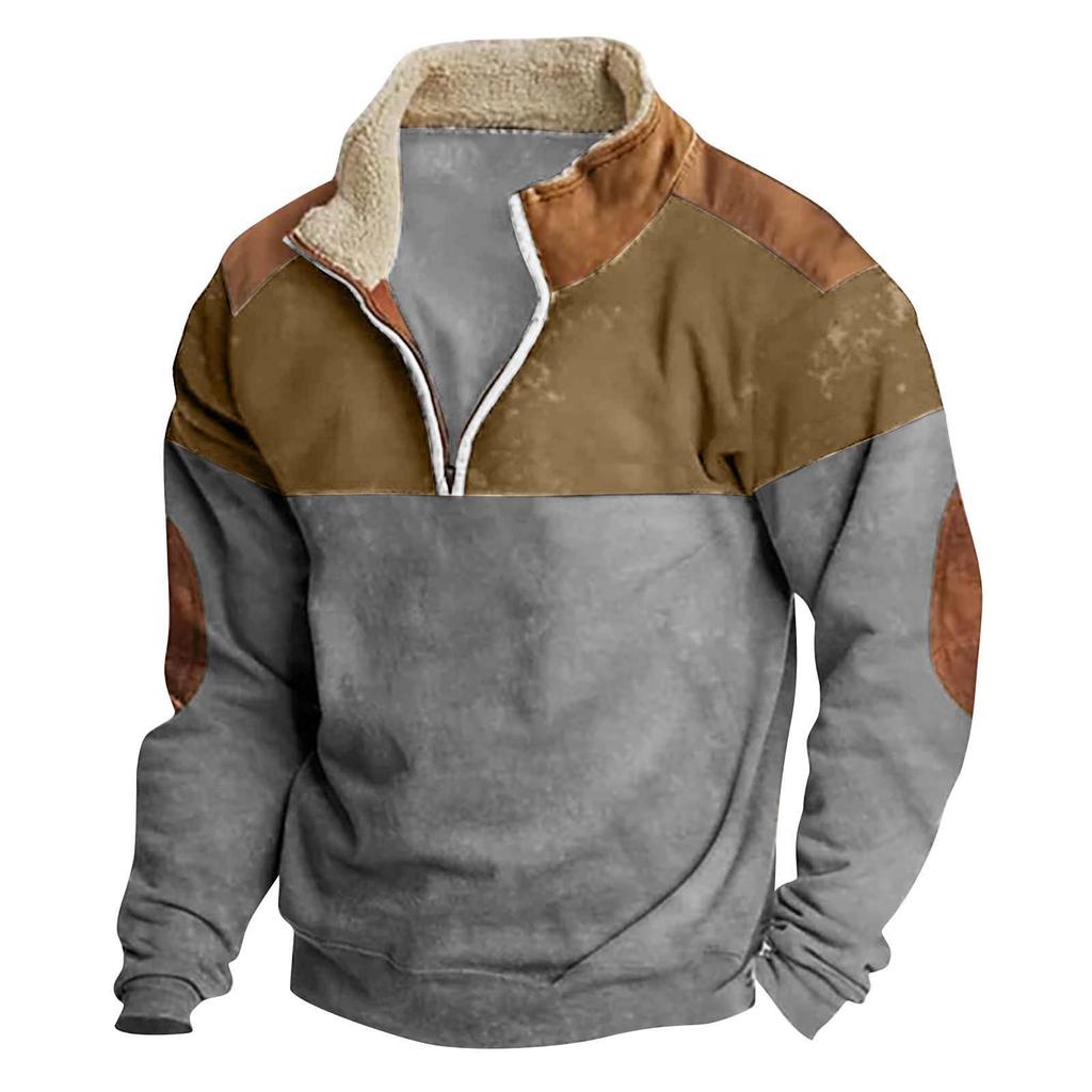 Men's  Hoodie  Loose  Long Sleeves  Round Neck