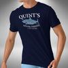 Quints Shark Fishing T-Shirt Jaws Inspired Classc 70s Movie Small To 5XL